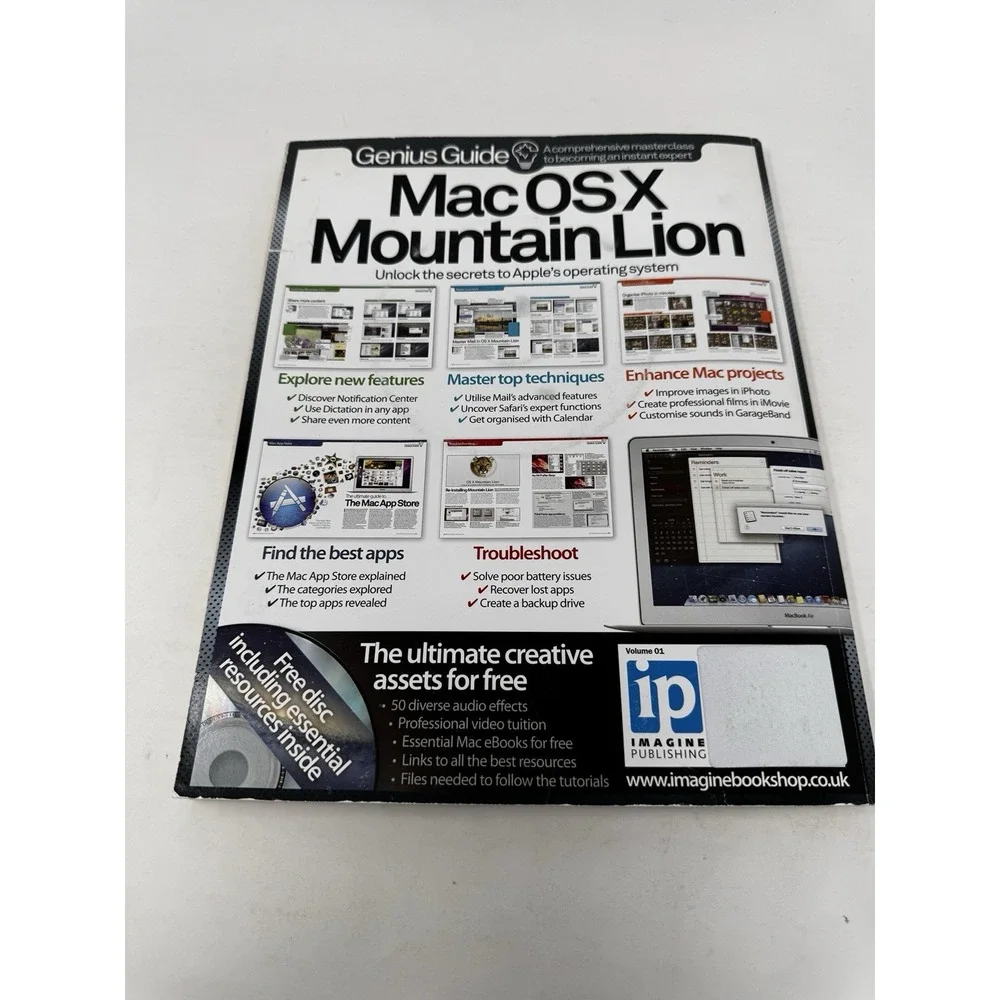 Genius Guide Mac OS X‎ Mountain Lion 2012 Volume 1 Older Technology Book Apple